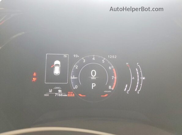 JTJCHMAA5R2019632 2024 LEXUS RX Red Սարքավորումների վահանակի տեսք