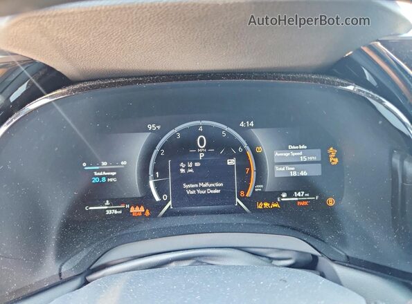 JTJCHMAA5S2034427 2025 LEXUS RX Gray Вид щитка приладів