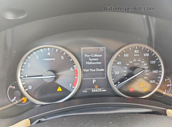 JTJDARBZ2M2187019 2021 LEXUS NX Серый Вид щитка приборов