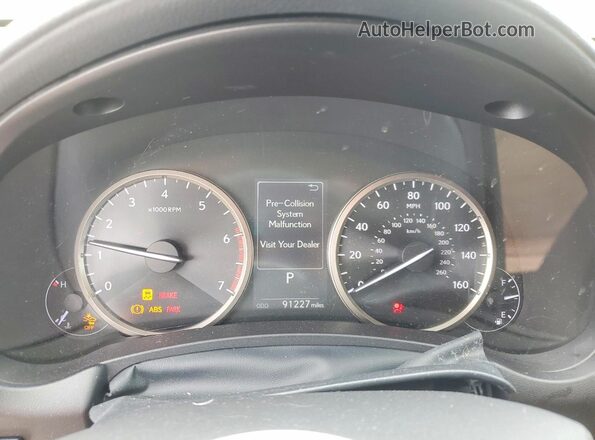JTJDARBZ9L5014417 2020 LEXUS NX White Instrument cluster view
