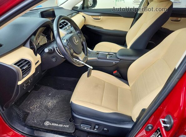 JTJDARDZ7L5018785 2020 LEXUS NX Red Widok wnętrza z przodu