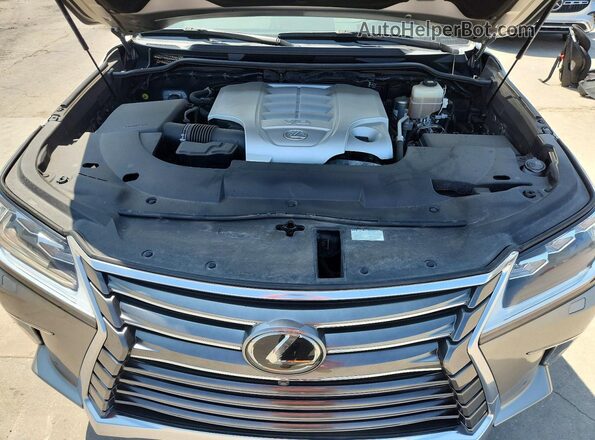 JTJDY7AX3L4333074 2020 LEXUS LX Silver Vista interior trasera