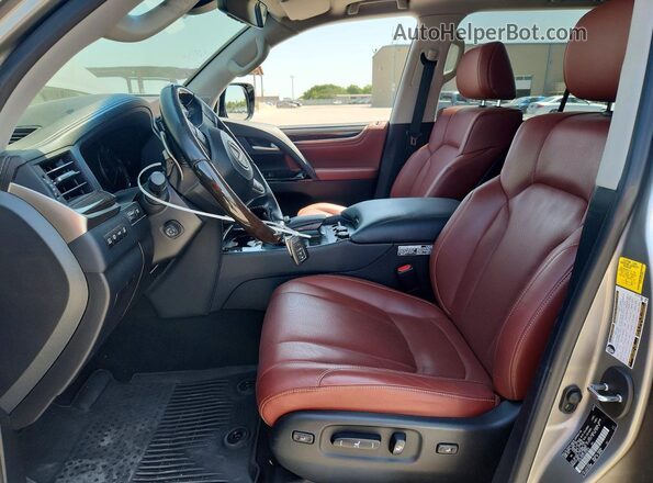 JTJDY7AX3L4333074 2020 LEXUS LX Silver Vista interior delantera