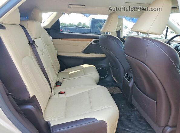 JTJDZKCAXJ2006740 2018 LEXUS RX Beige Widok wnętrza z tyłu
