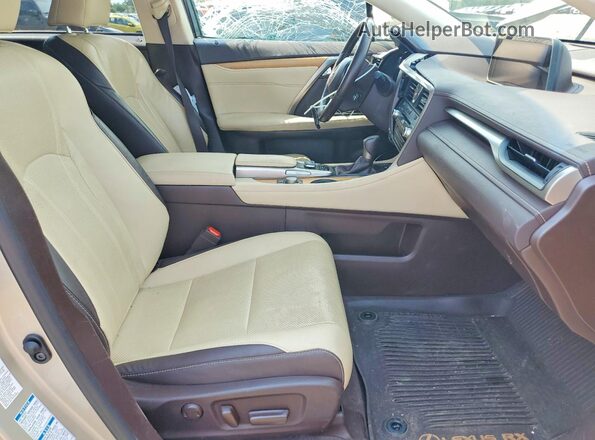 JTJDZKCAXJ2006740 2018 LEXUS RX Beige Widok wnętrza z przodu