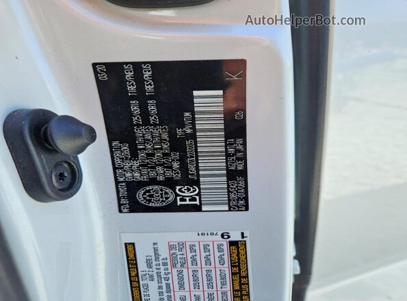 JTJGARDZ3L2232235 2020 LEXUS NX White Engine compartment view