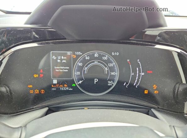 JTJGKCEZ4S5033359 2025 LEXUS NX White Вид щитка приладів