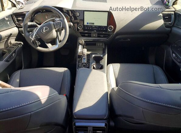 JTJGKCEZ6S2065067 2025 LEXUS NX White Առջևի վահանակի տեսք