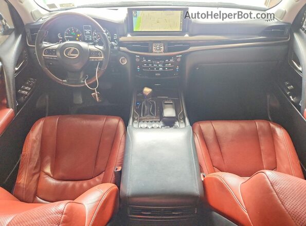 JTJHY7AX6H4234709 2017 LEXUS LX Gray Widok deski rozdzielczej