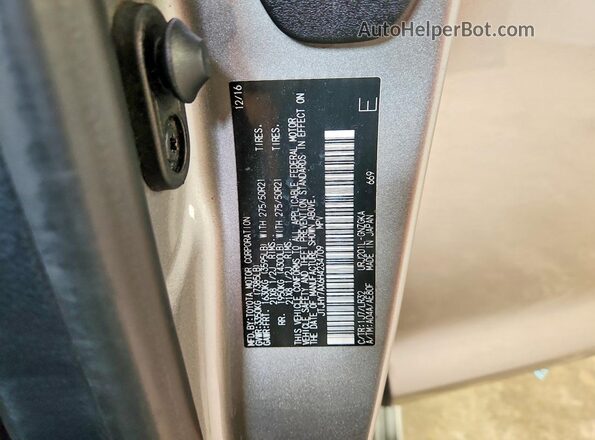 JTJHY7AX6H4234709 2017 LEXUS LX Gray Widok naklejki z numerem VIN