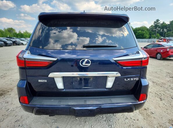 JTJHY7AX8H4246151 2017 LEXUS LX Blue Вид ззаду