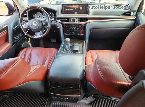 JTJHY7AX8H4246151 2017 LEXUS LX Blue Вид панелі приладів