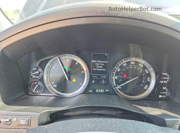 JTJHY7AX8H4246151 2017 LEXUS LX Blue Вид щитка приладів