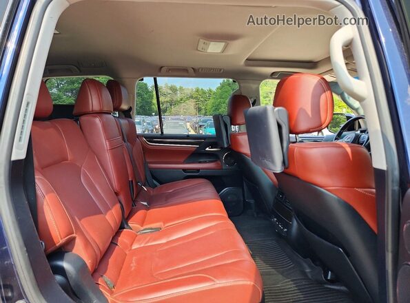 JTJHY7AX8H4246151 2017 LEXUS LX Blue Вид задньої частини салону