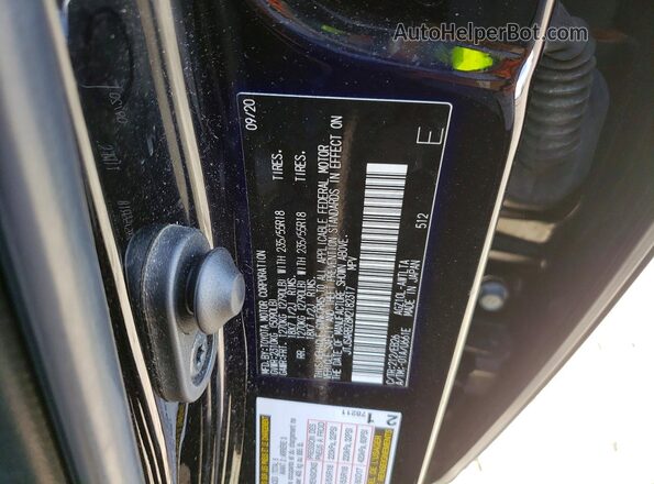 JTJSARBZ8M2182317 2021 LEXUS NX Black VIN კოდის სტიკერის ხედი
