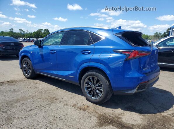 JTJSJRDZ2M2154672 2021 LEXUS NX Blue Rear left