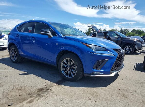 JTJSJRDZ2M2154672 2021 LEXUS NX Blue Front right