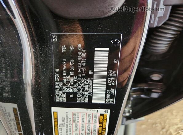 JTJTBCDX6S5063302 2025 LEXUS GX Black Vista de la etiqueta del VIN