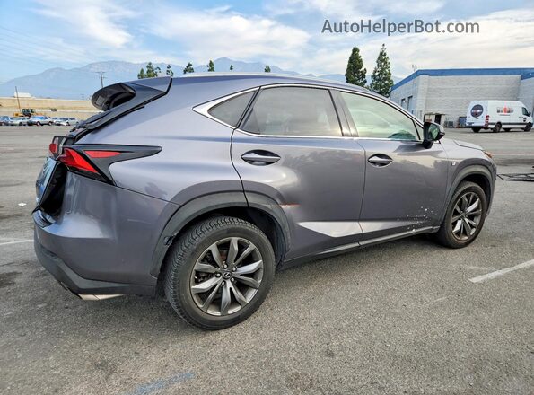 JTJYARBZ0G2029686 2016 LEXUS NX Серый Задняя правая четверть