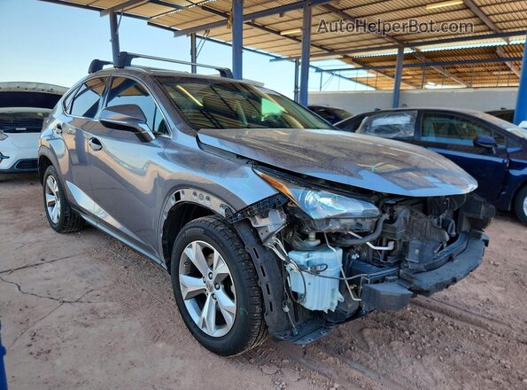 JTJYARBZ2H2056373 2017 LEXUS NX Gray Delantero derecho