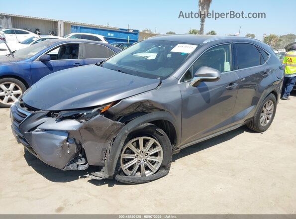 JTJYARBZ2H2079121 2017 LEXUS NX 200T Gray Առջևի ձախ երեք քառորդ տեսարան