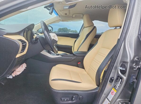 JTJYARBZ3H2072307 2017 LEXUS NX Gray Вид салону спереду
