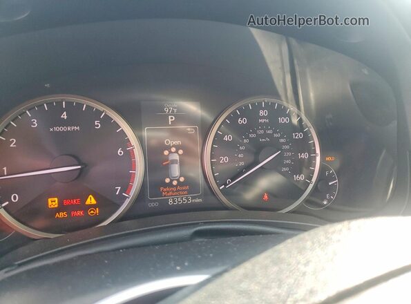 JTJYARBZ5G2044622 2016 LEXUS NX White Widok zestawu wskaźników