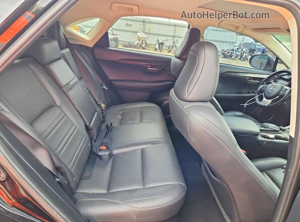 JTJYARBZ6H2079705 2017 LEXUS NX Black Հետևի նստատեղերի տեսք