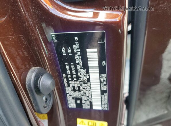 JTJYARBZ8K2145288 2019 LEXUS NX Brown Вид наклейки з VIN-кодом