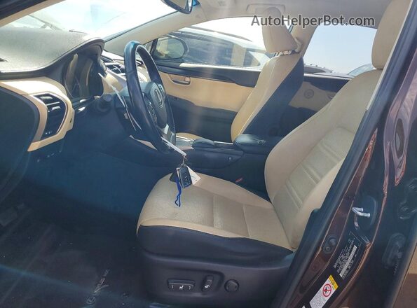 JTJYARBZ8K2145288 2019 LEXUS NX Brown Вид салону спереду