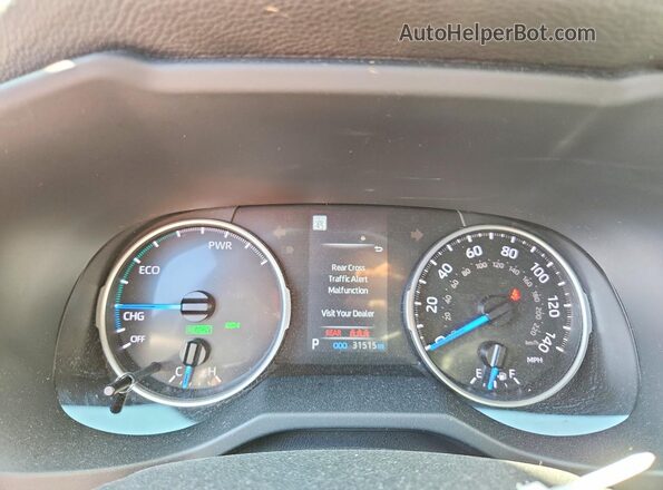 JTM16RFV6ND064070 2022 TOYOTA RAV4 Black Instrument cluster view