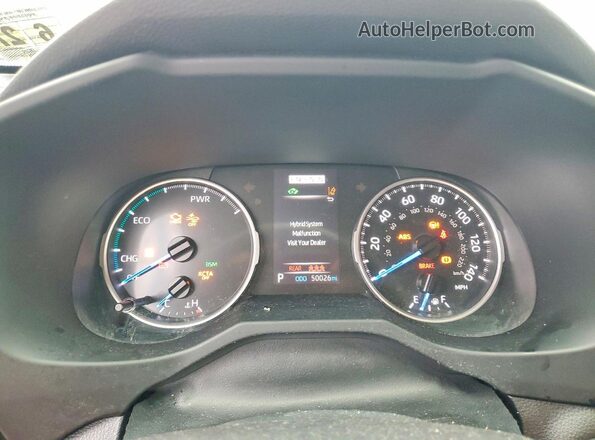 JTM16RFV8ND525124 2022 TOYOTA RAV4 Silver Widok zestawu wskaźników