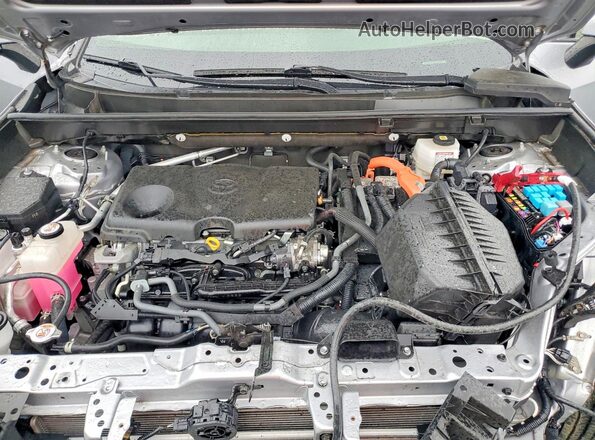 JTM16RFV8ND525124 2022 TOYOTA RAV4 Silver Widok komory silnika
