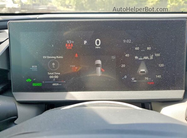 JTM6CRAV4TD303960 2026 TOYOTA RAV4 Black Instrument cluster view
