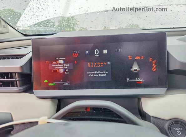 JTM6CRAV9TJ001016 2026 TOYOTA RAV4 White Вид щитка приладів
