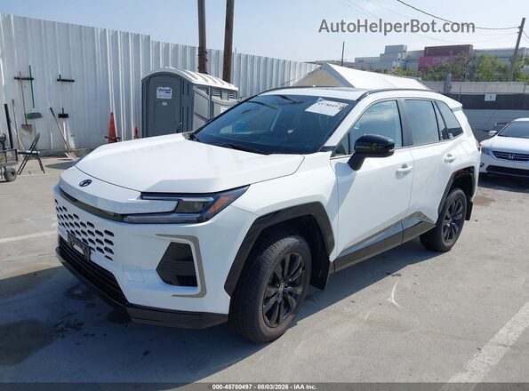 JTM7ERAV0TD004707 2026 TOYOTA RAV4 PLUG-IN HYBRID White წინა მარცხენა ხედი სამი მეოთხედიდან