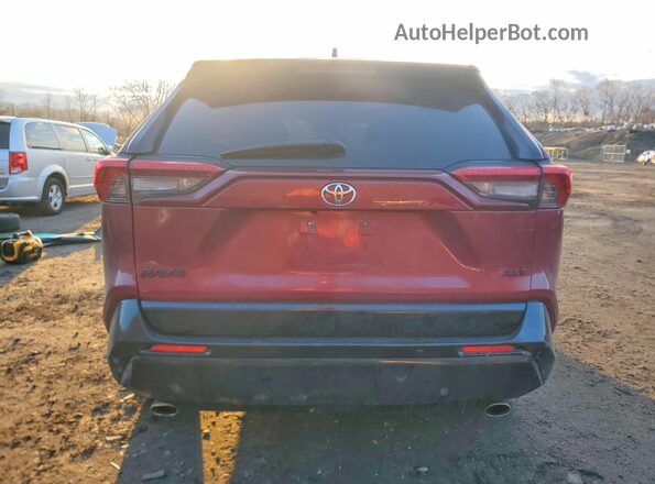 JTMA1RFV2ND085156 2022 TOYOTA RAV4 Red უკანა ხედი