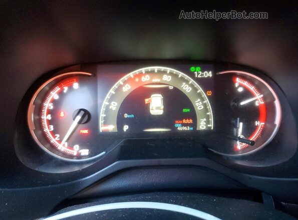 JTMA1RFV2ND085156 2022 TOYOTA RAV4 Red ხელსაწყოთა პანელის ხედი