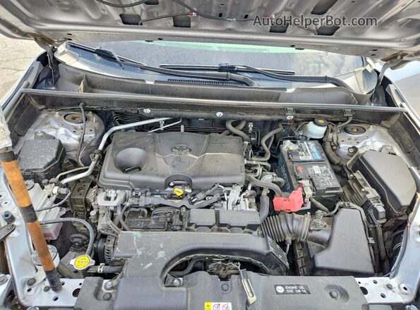 JTMA1RFV5KD511515 2019 TOYOTA RAV4 Silver Widok komory silnika
