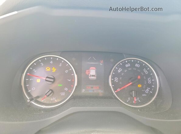 JTMA1RFV7KD517235 2019 TOYOTA RAV4 Gray Instrument cluster view