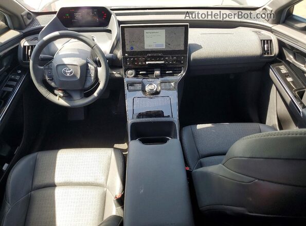 JTMAAAAA3PA016535 2023 TOYOTA BZ4X White Widok deski rozdzielczej