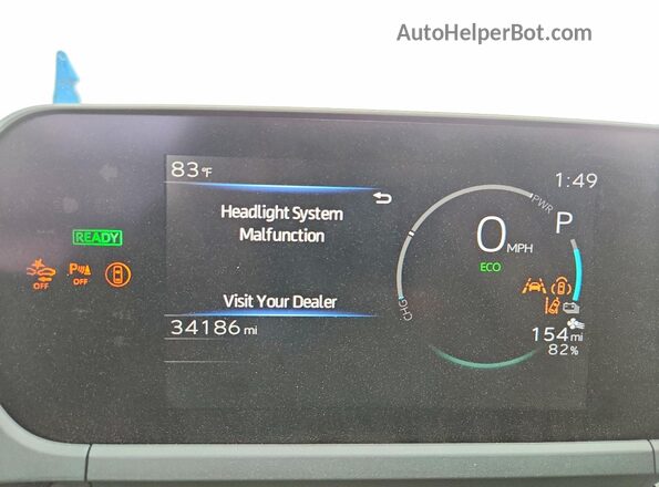 JTMAAAAA9RA031396 2024 TOYOTA BZ4X Red Vista del cuadro de instrumentos