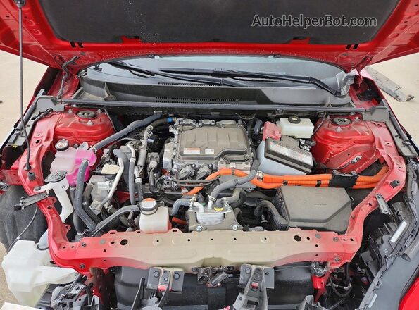 JTMAAAAA9RA031396 2024 TOYOTA BZ4X Red Vista del compartimento del motor