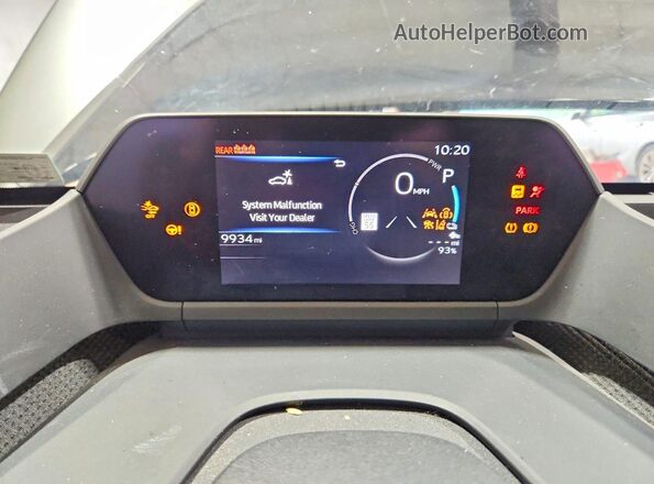 JTMAAAAA9SA067675 2025 TOYOTA BZ4X Gray Vista del cuadro de instrumentos