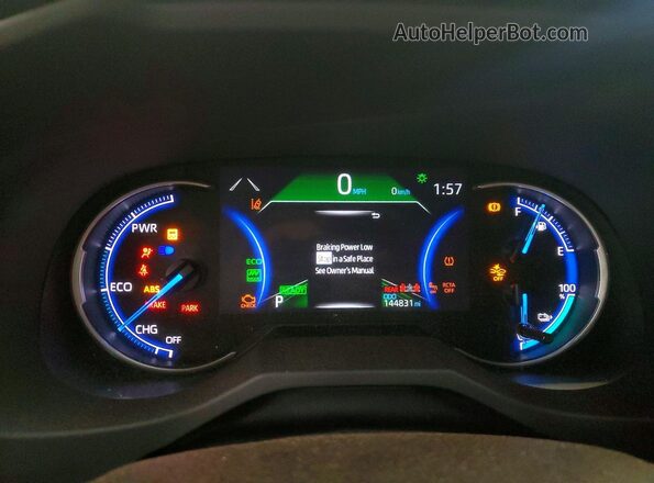 JTMAB3FV0MD029385 2021 TOYOTA RAV4 Black Instrument cluster view