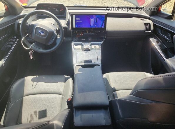JTMABABA4PA032495 2023 SUBARU SOLTERRA Red Առջևի վահանակի տեսք