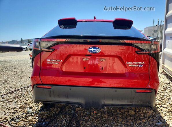 JTMABABA4PA032495 2023 SUBARU SOLTERRA Red Հետևի տեսք