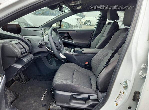 JTMABABA4SA101906 2025 SUBARU SOLTERRA White წინა სალონის ხედი