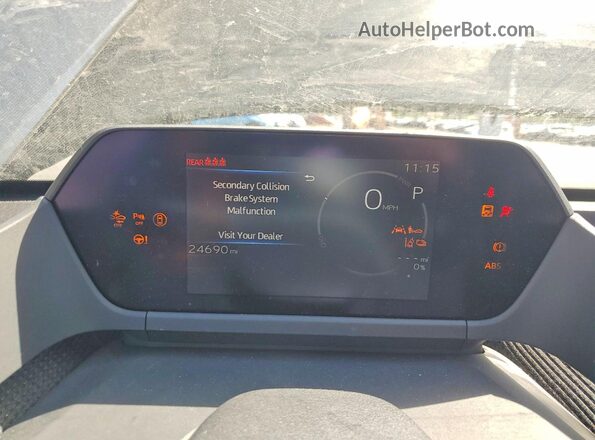 JTMABABAXPA005009 2023 TOYOTA BZ4X Gray ხელსაწყოთა პანელის ხედი