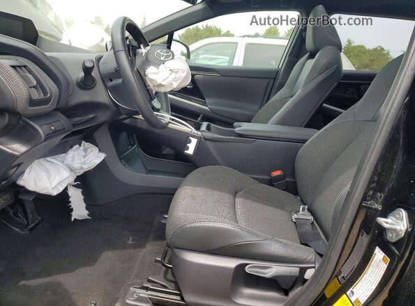 JTMABACA0PA014171 2023 TOYOTA BZ4X Black Widok wnętrza z przodu
